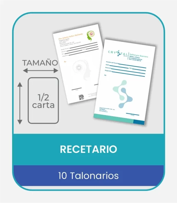 recetarios-media-carta-personalizados-x10